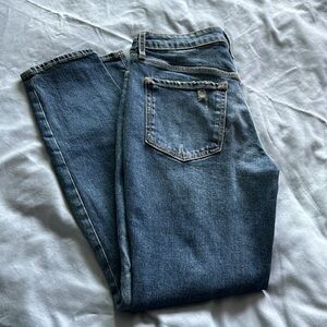 Old Navy OG straight high rise jeans - Stonewash Indigo slightly ripped - BUNDLE